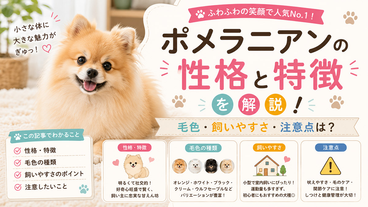 ポメラニアンの性格と特徴