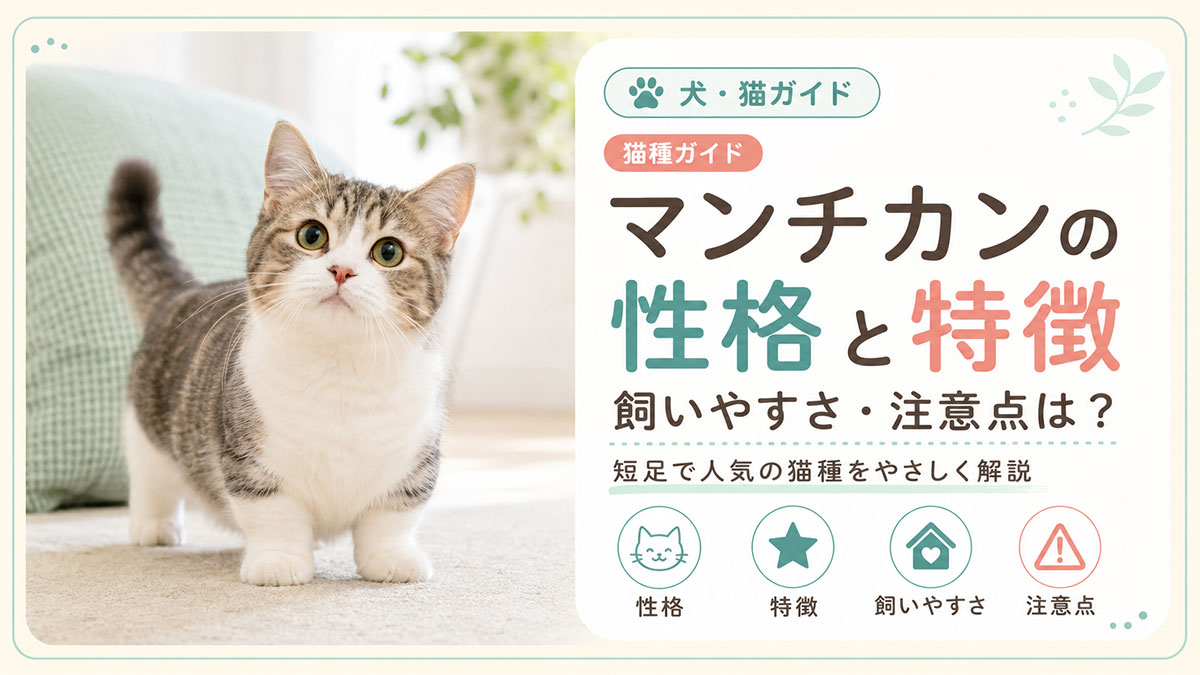 マンチカンの性格と特徴