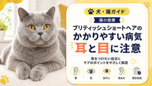 ブリティッシュショートヘアがかかりやすい病気｜耳と目に集中する理由