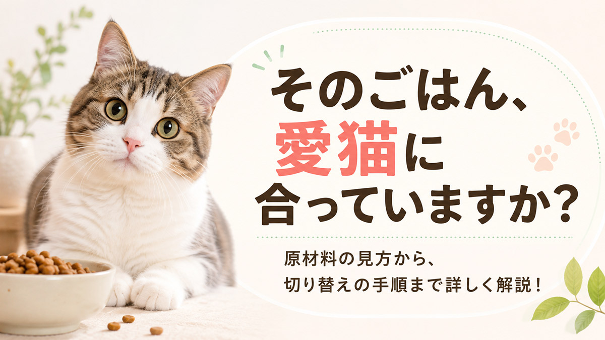 そのごはん、愛猫に合っていますか｜キャットフードの選び方